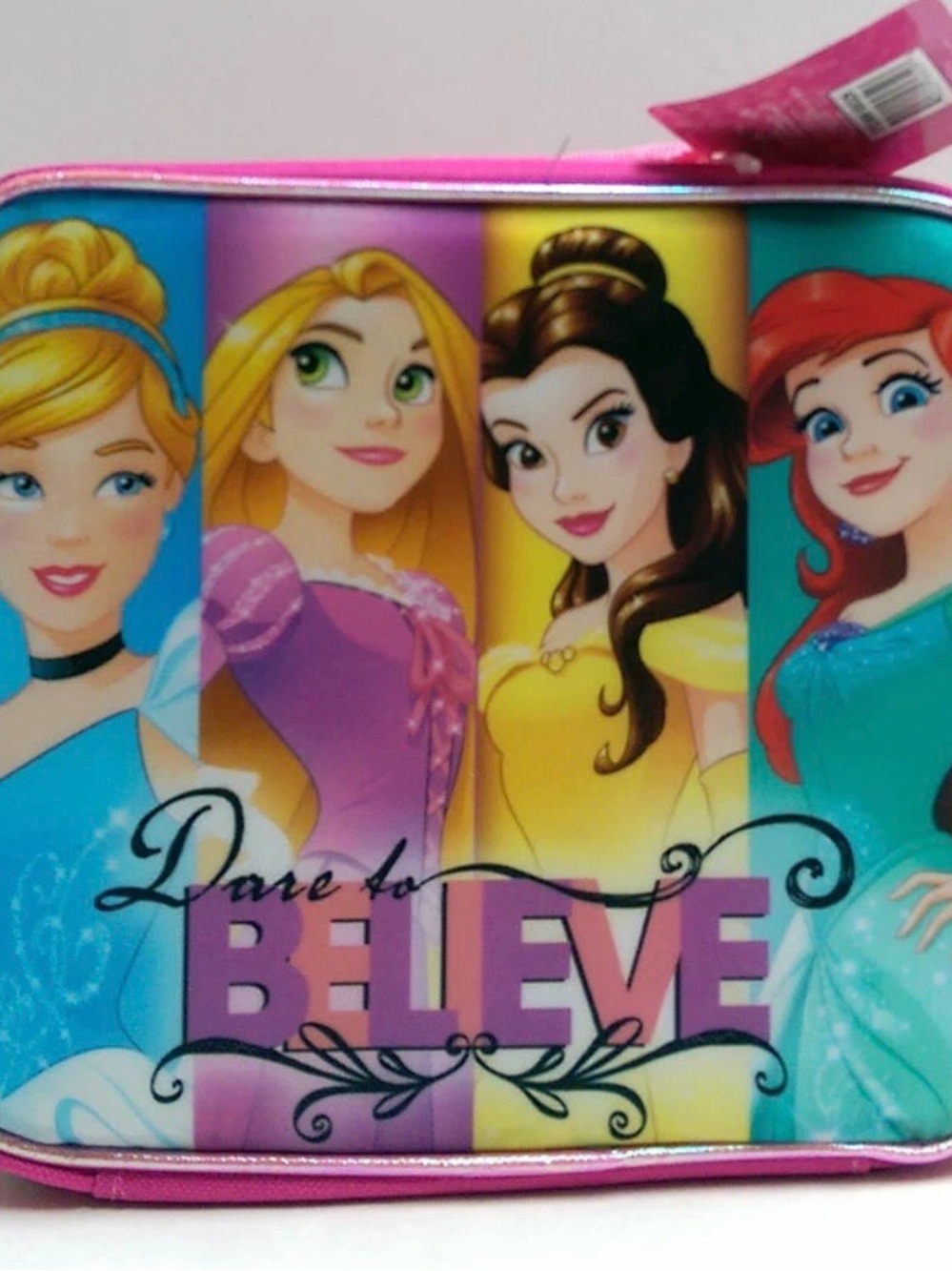 Disney Pink Princess 'Dare to Believe' Light Up Lunch Box/Bag - Picture 6 of 6